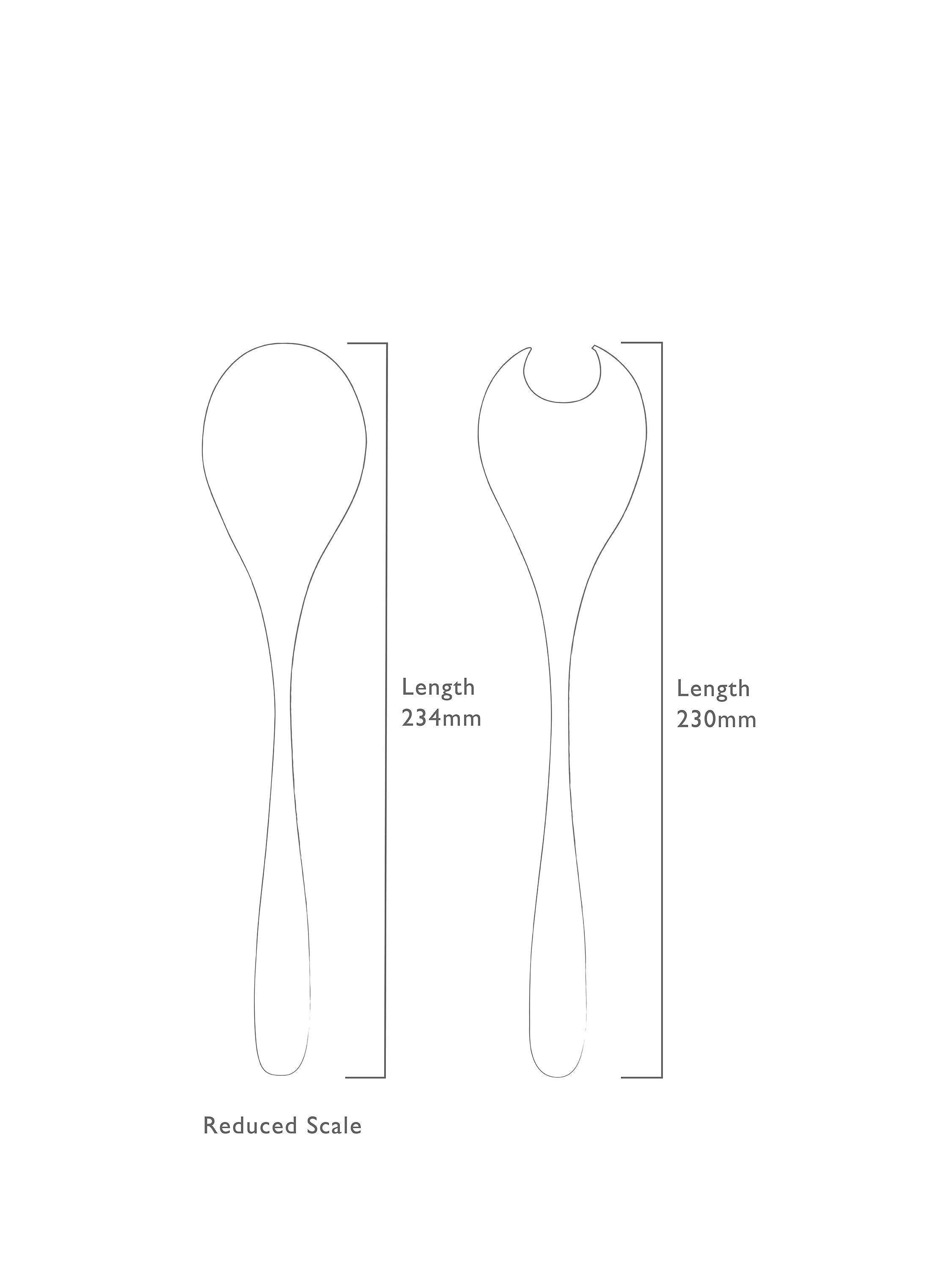 Robert Welch Stanton stainless steel salad servers 2 piece, imported from the UK