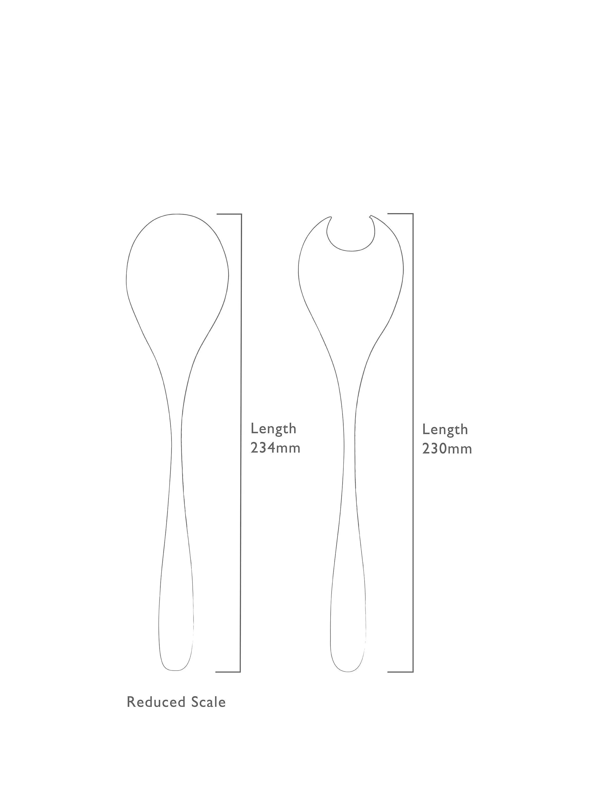 Robert Welch Stanton stainless steel salad servers 2 piece, imported from the UK