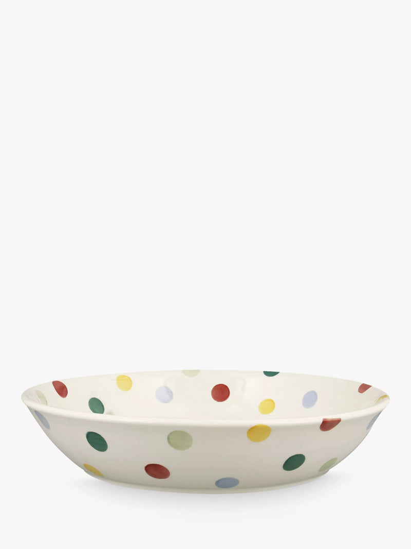 Emma Bridgewater polka dot pasta bowl 23.5cm (British brand)