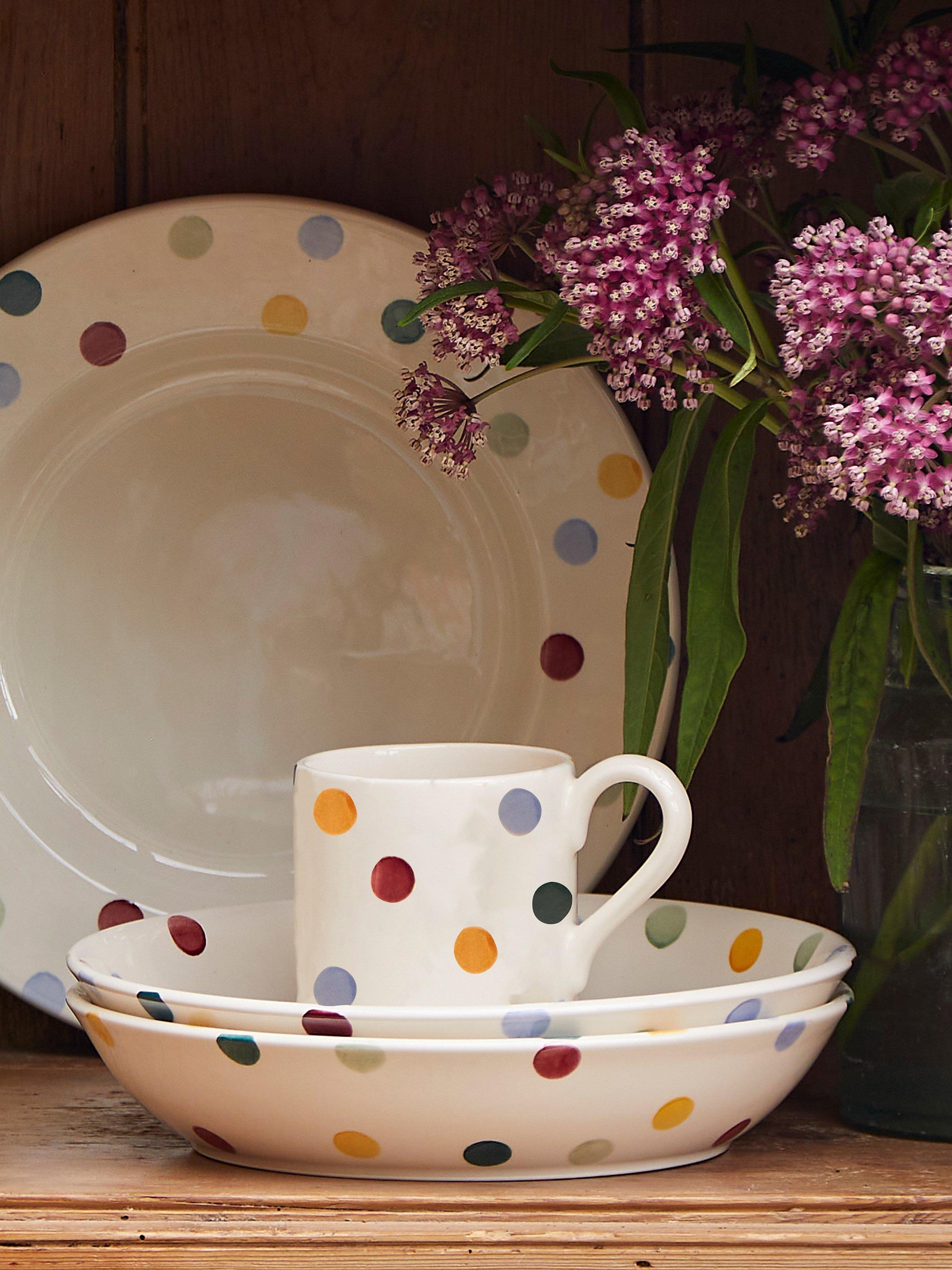 Emma Bridgewater polka dot pasta bowl 23.5cm (British brand)