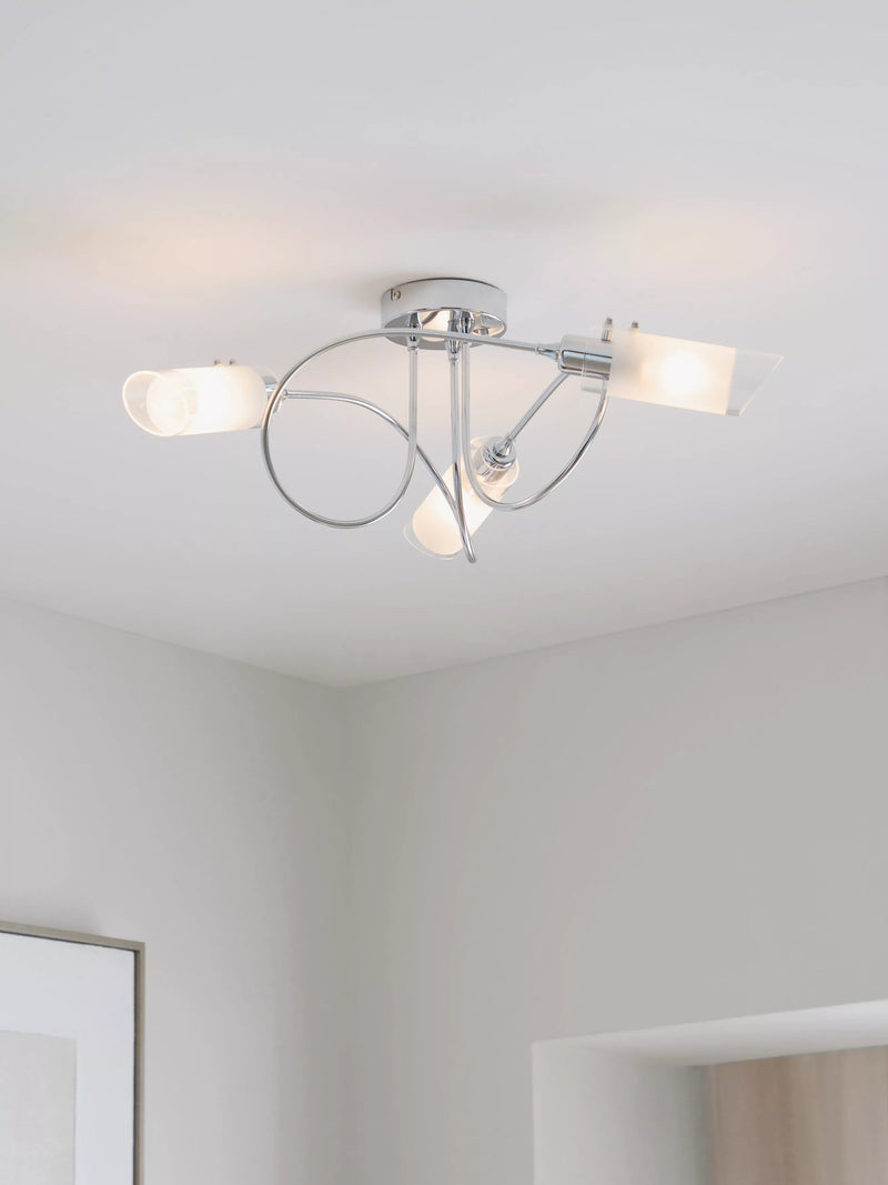 John Lewis Limbo ceiling light chrome (British brand)