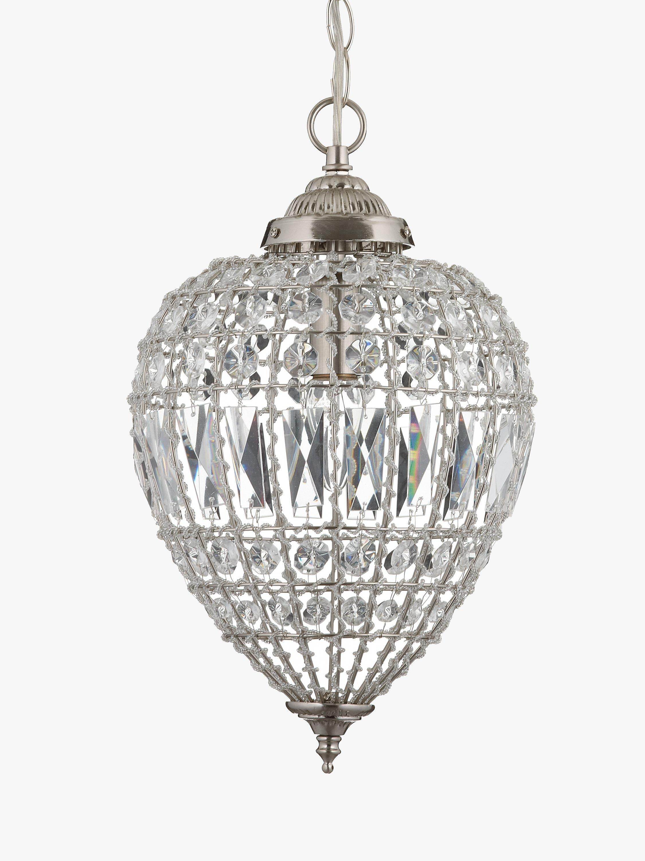 John Lewis Dante small ceiling light clear chandelier - British product