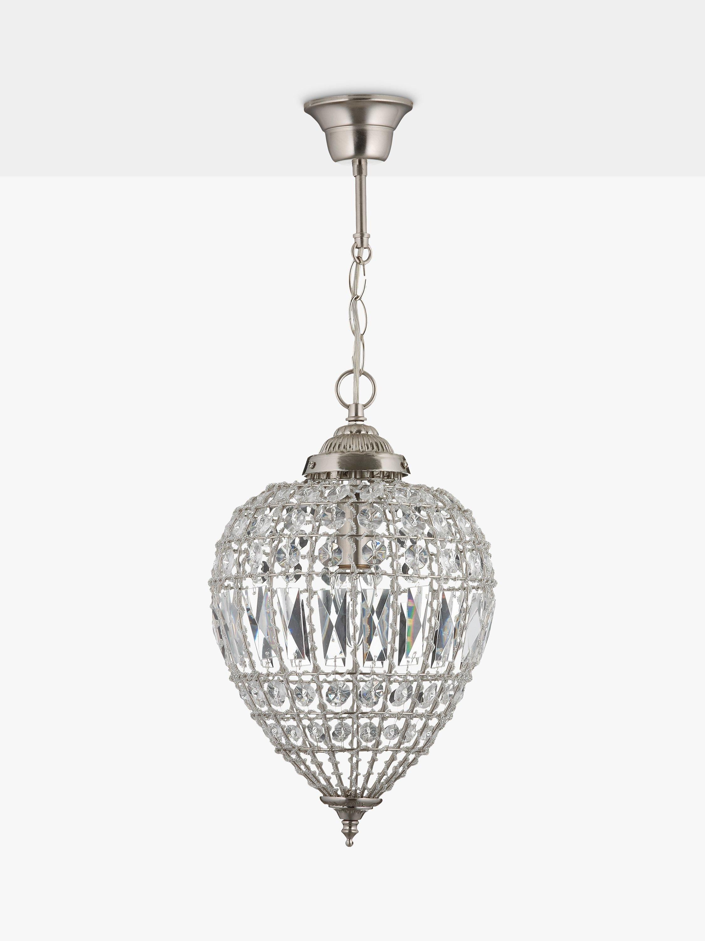 John Lewis Dante small ceiling light clear chandelier - British product
