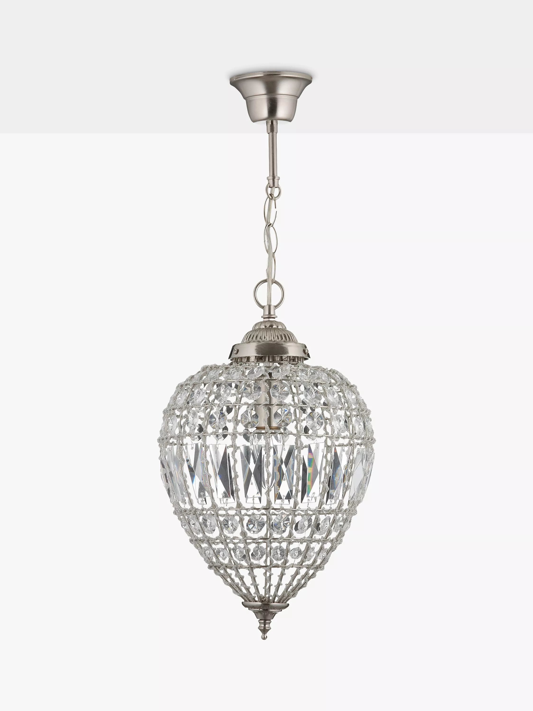 John Lewis Dante small ceiling light clear chandelier - British product