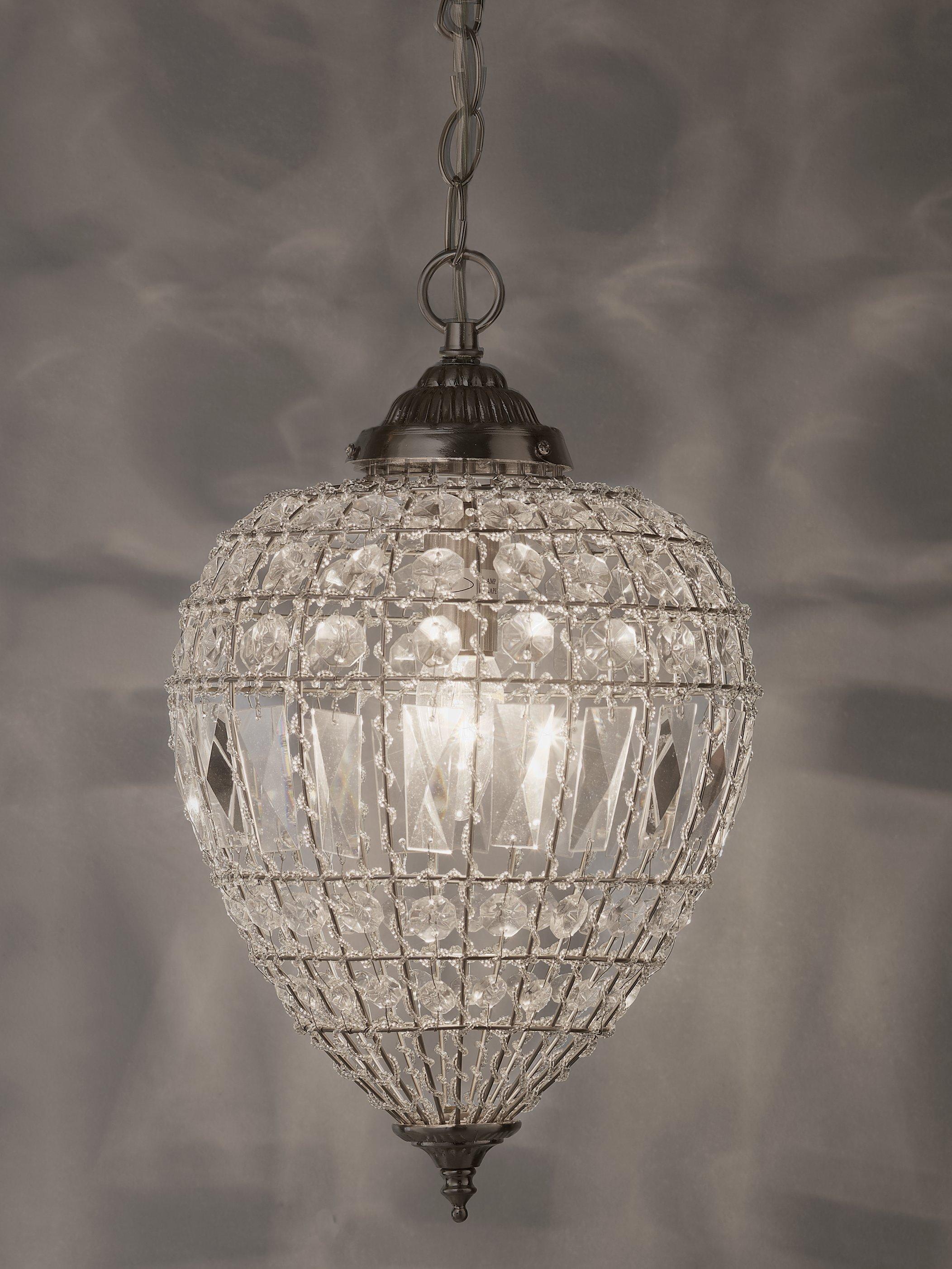 John Lewis Dante small ceiling light clear chandelier - British product