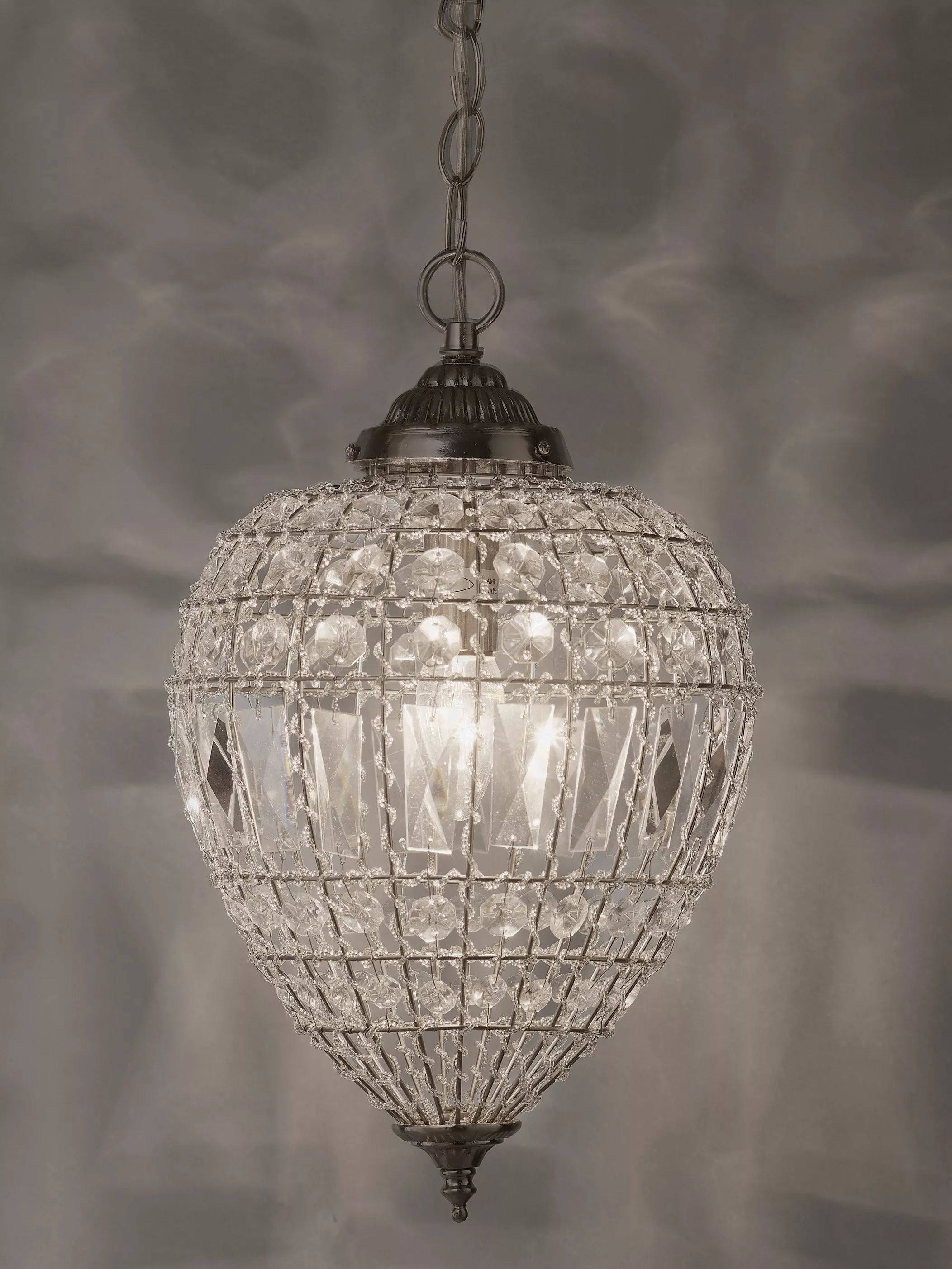 John Lewis Dante small ceiling light clear chandelier - British product