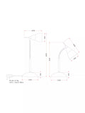 John Lewis Contact Touch Desk Lamp H34 x 15cm, UK version