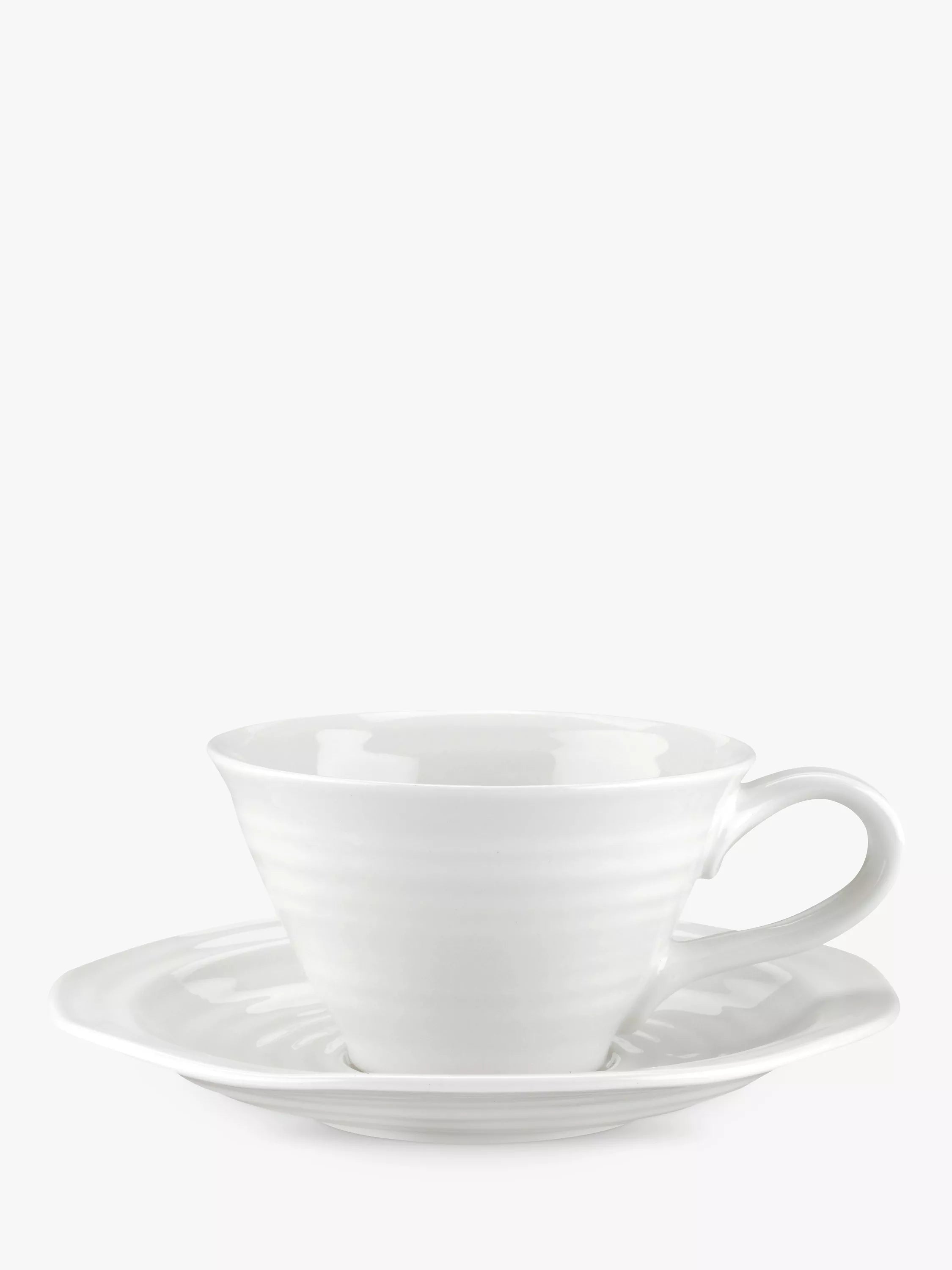 Sophie Conran Portmeirion porcelain teacup and saucer, imported from the UK