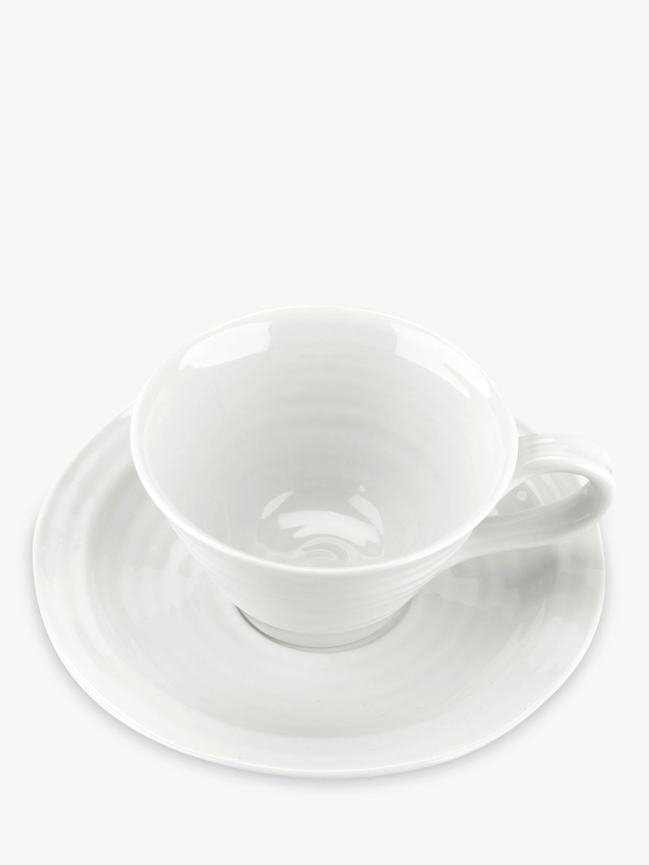 Sophie Conran Portmeirion porcelain teacup and saucer, imported from the UK