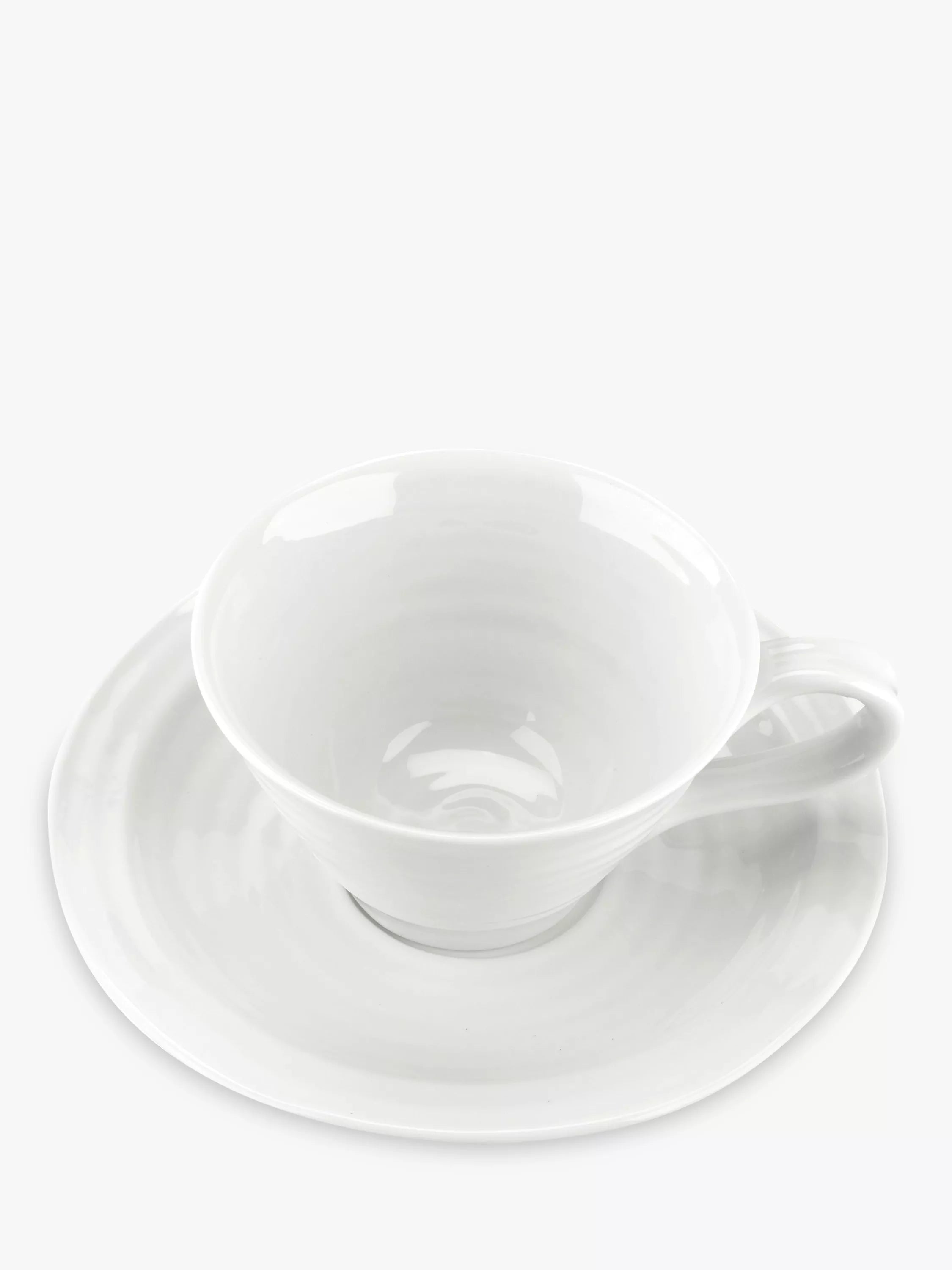 Sophie Conran Portmeirion porcelain teacup and saucer, imported from the UK