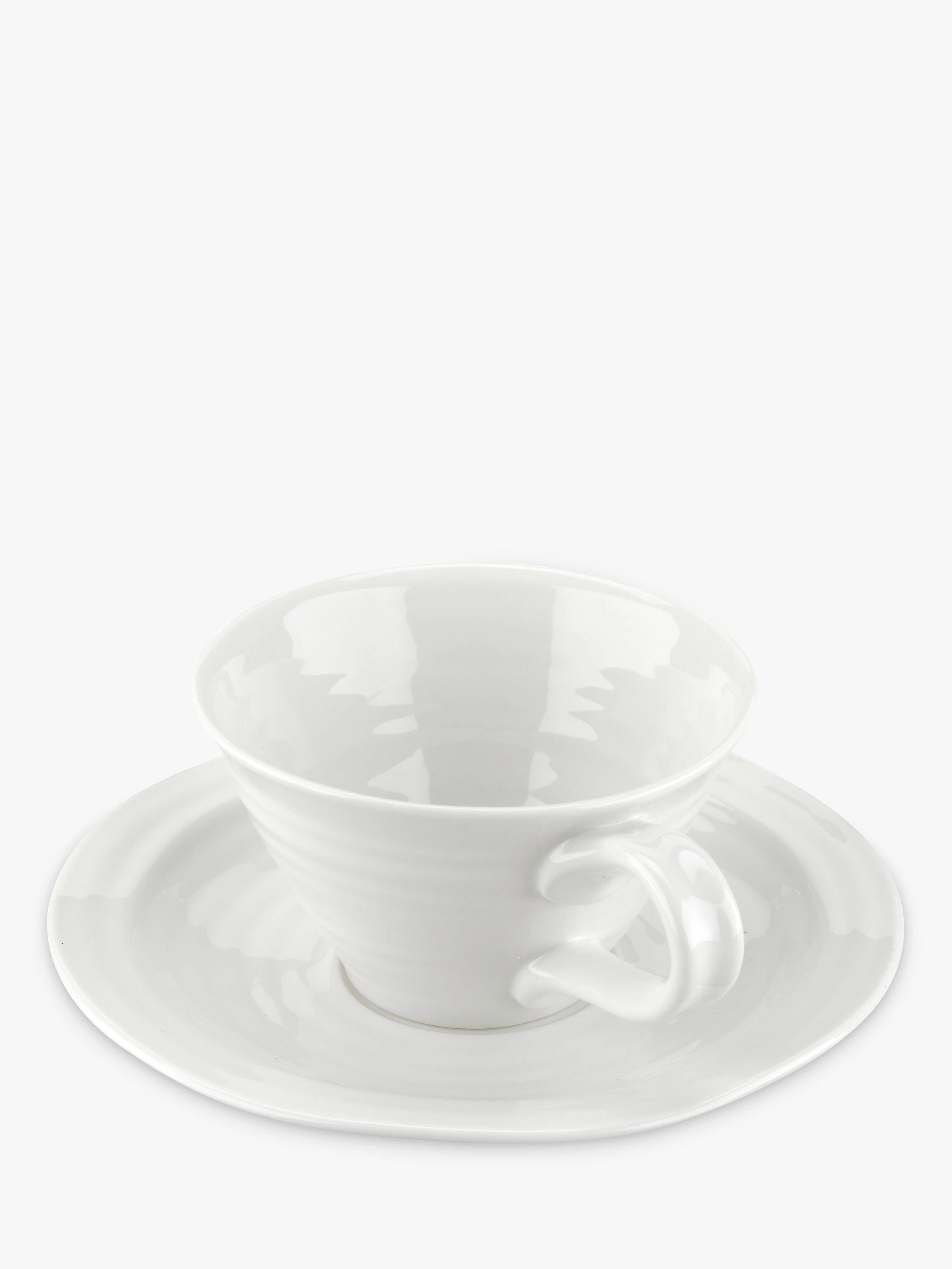 Sophie Conran Portmeirion porcelain teacup and saucer, imported from the UK