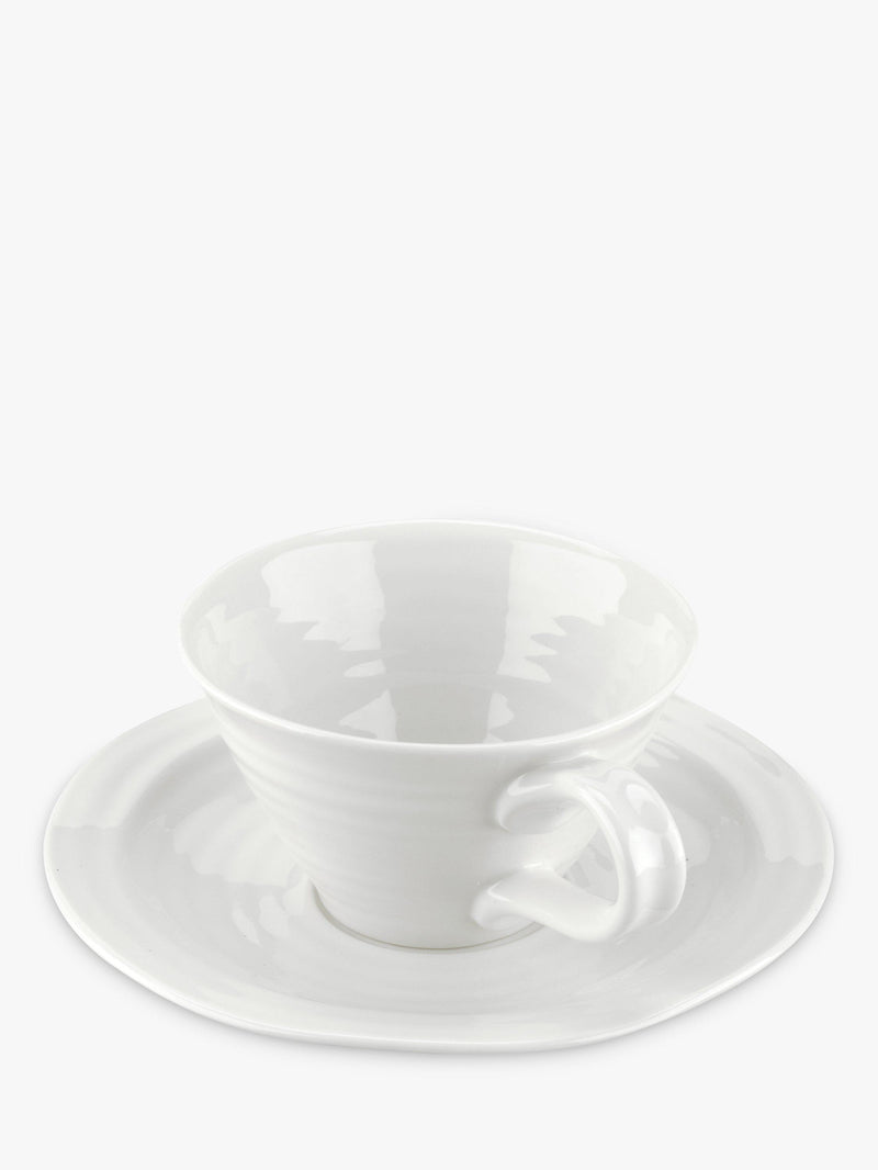 Sophie Conran Portmeirion porcelain teacup and saucer, imported from the UK