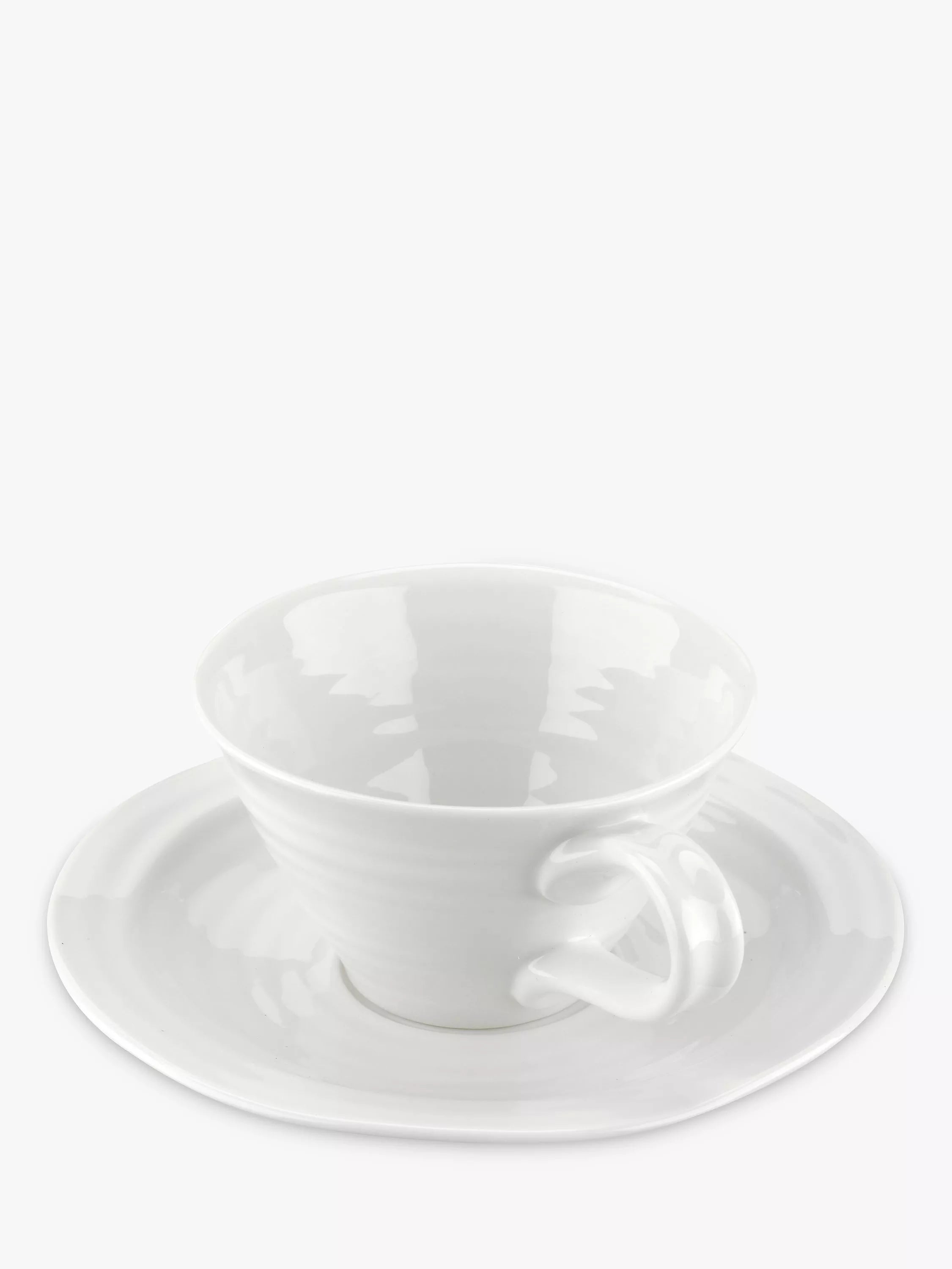 Sophie Conran Portmeirion porcelain teacup and saucer, imported from the UK