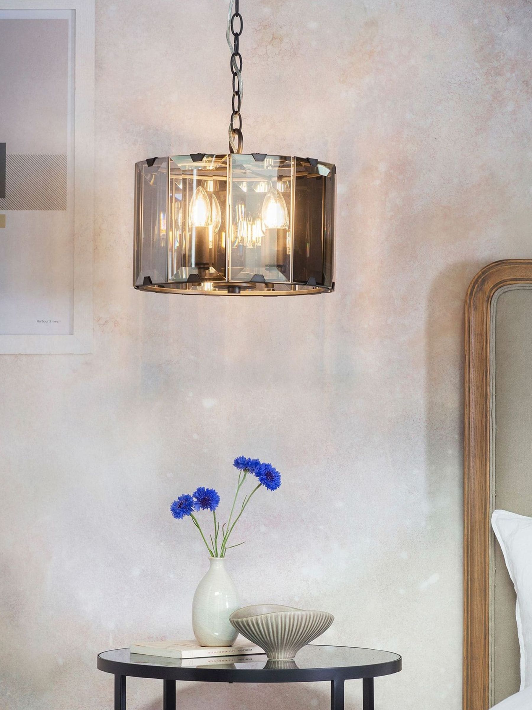 Gallery Home Grey George ceiling light pendant - British product