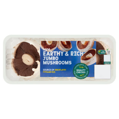 ASDA earthy jumbo mushrooms 250g - British product