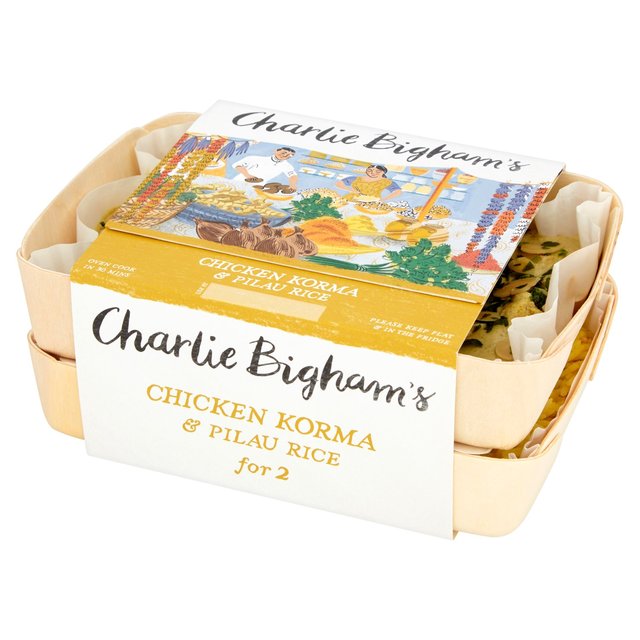 Charlie Bigham's Chicken Korma & Pilau Rice for 2   810g GOODS M&S   