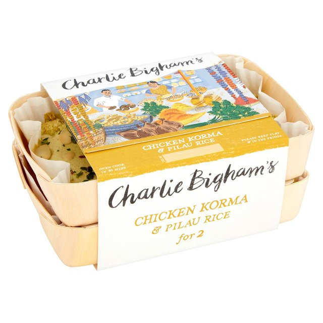 Charlie Bigham's Chicken Korma & Pilau Rice for 2   810g GOODS M&S   