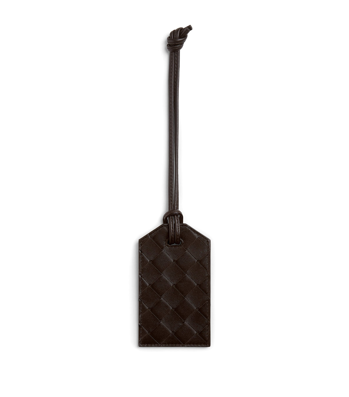 Bottega Veneta leather Intrecciato luggage tag - British product