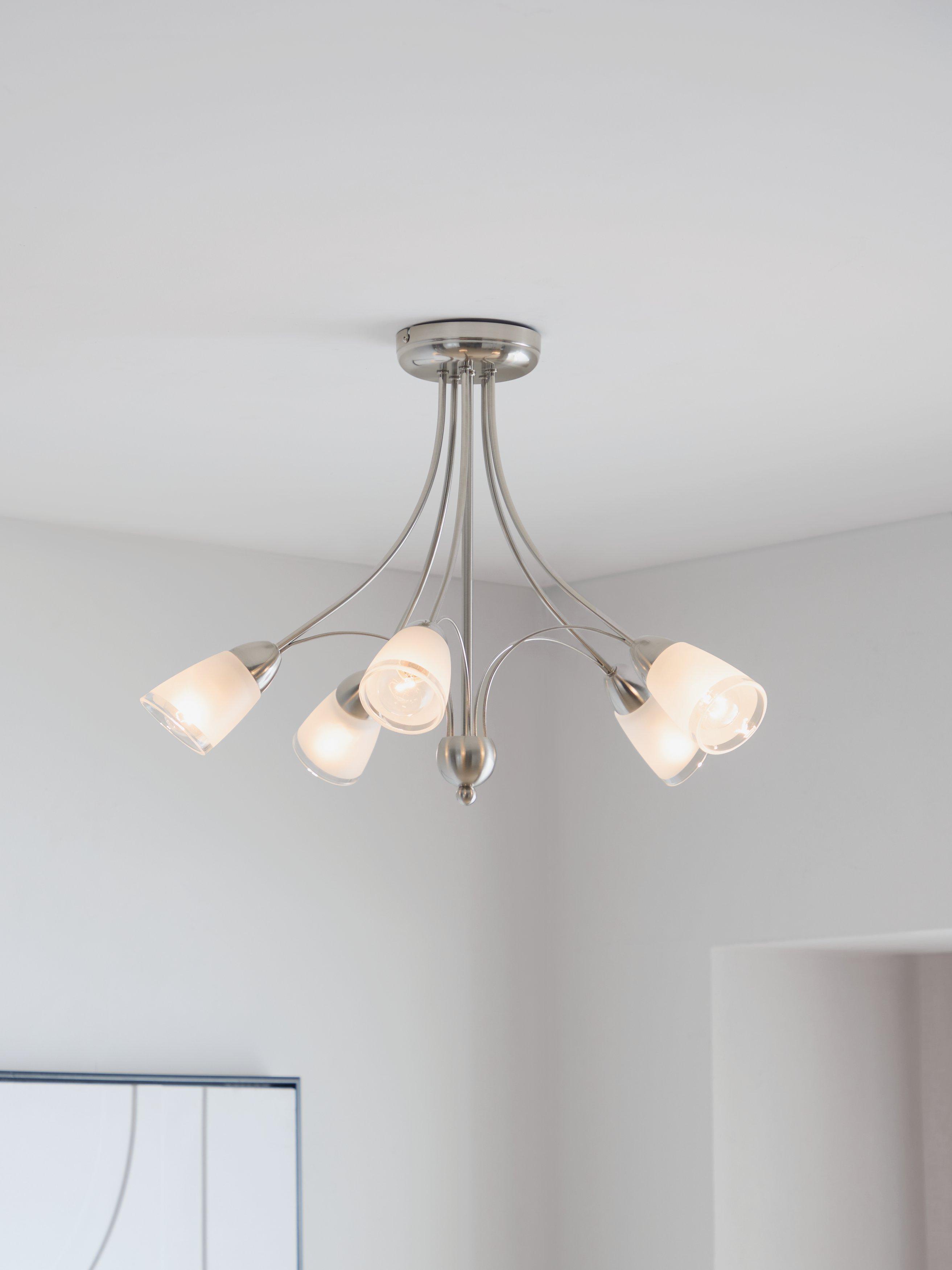 John Lewis ceiling light 5-arm antique finish (British brand)