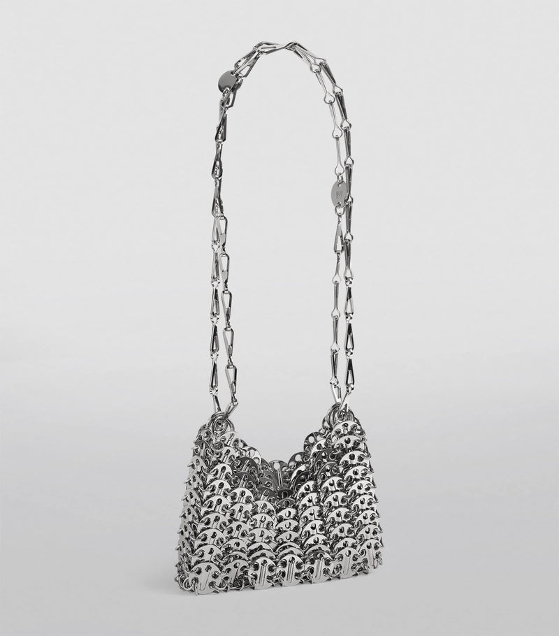 Rabanne chainmail nano bag in metal finish, UK version