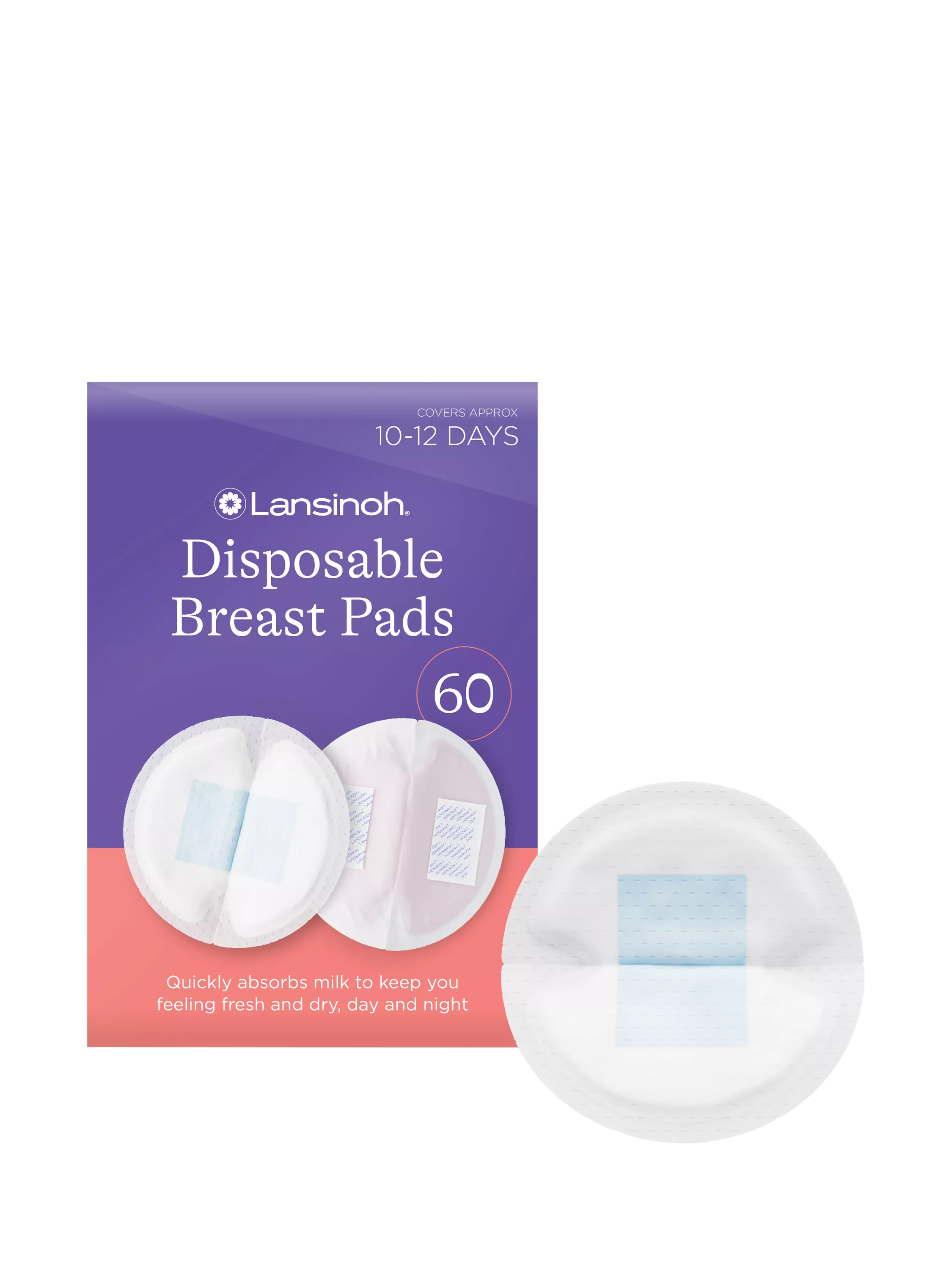 Lansinoh Disposable Breast Pads Pack of 60, UK version