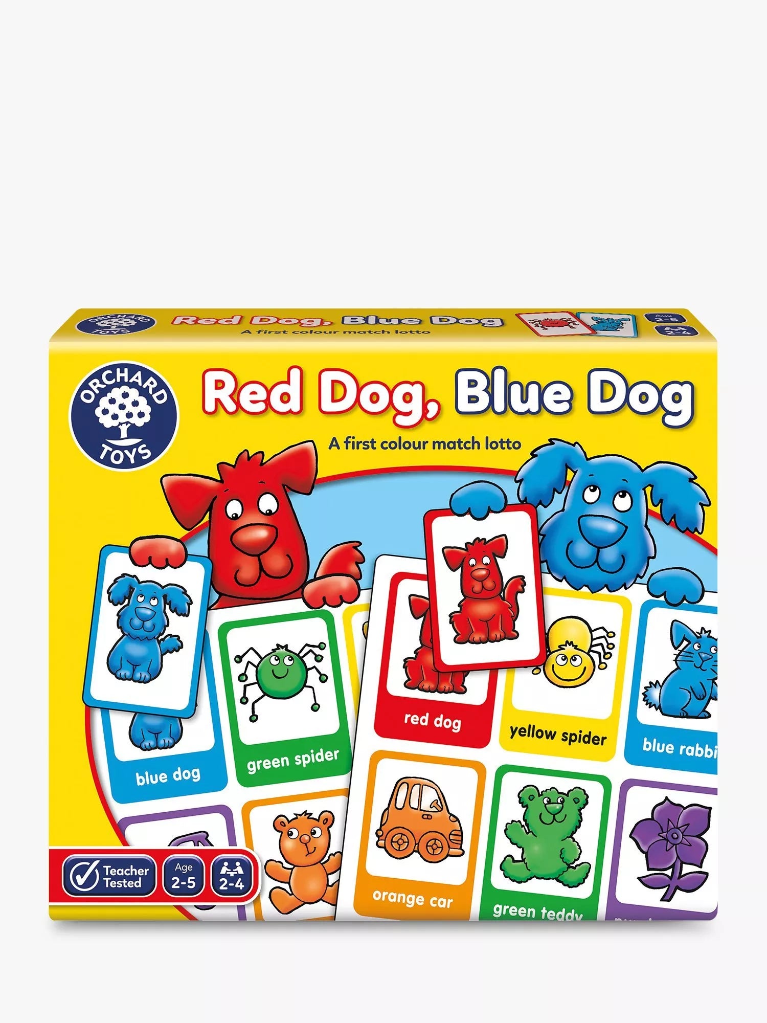 Orchard Toys Red Dog Blue Dog colour matching game, imported from the UK