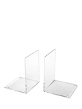Osco acrylic bookends set of 2 clear (British brand)