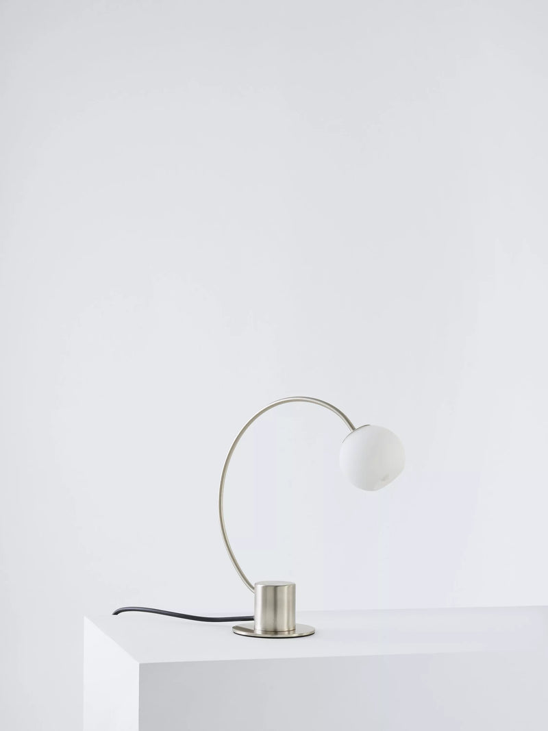 John Lewis Helium Touch chrome table lamp, UK version