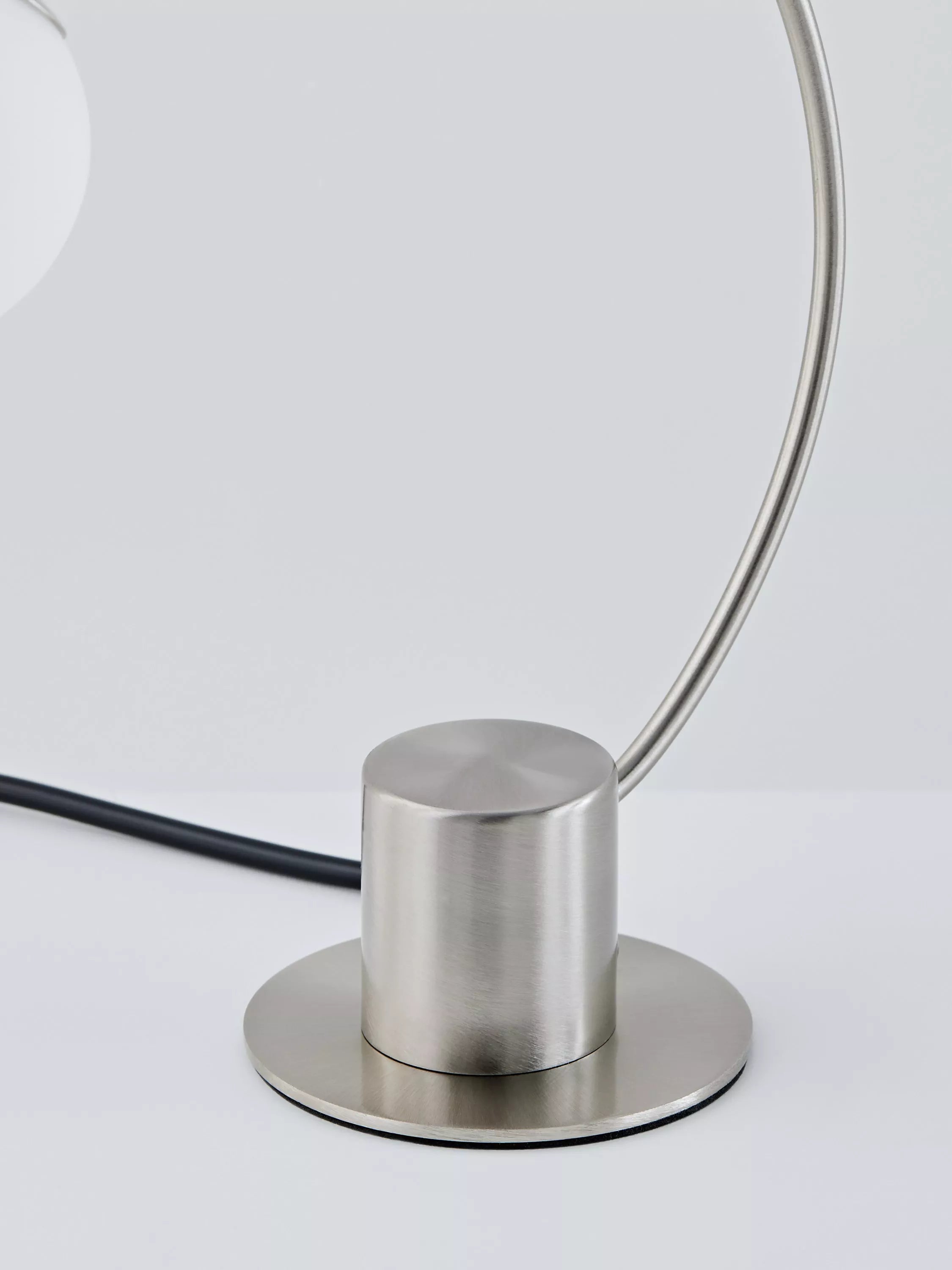 John Lewis Helium Touch chrome table lamp, UK version