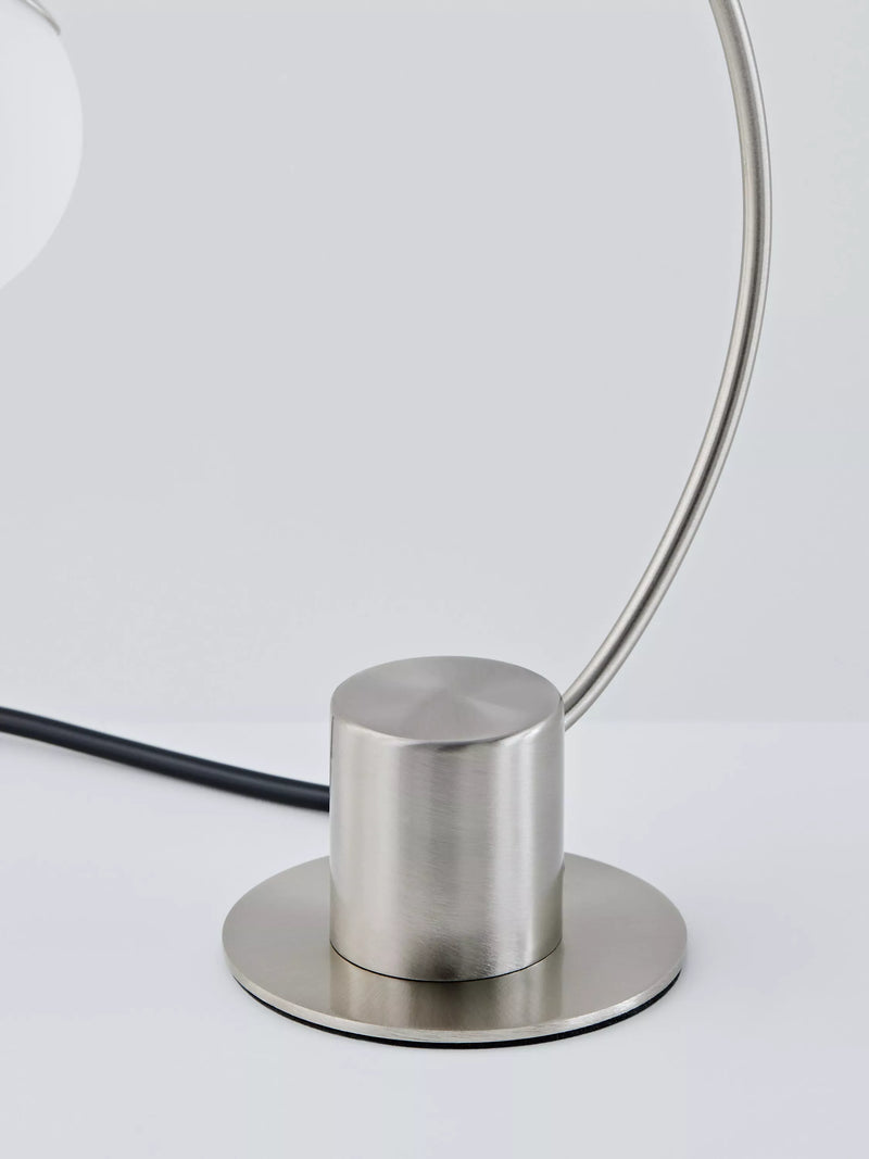 John Lewis Helium Touch chrome table lamp, UK version