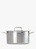 Le Creuset stainless steel deep casserole 24cm, imported from the UK
