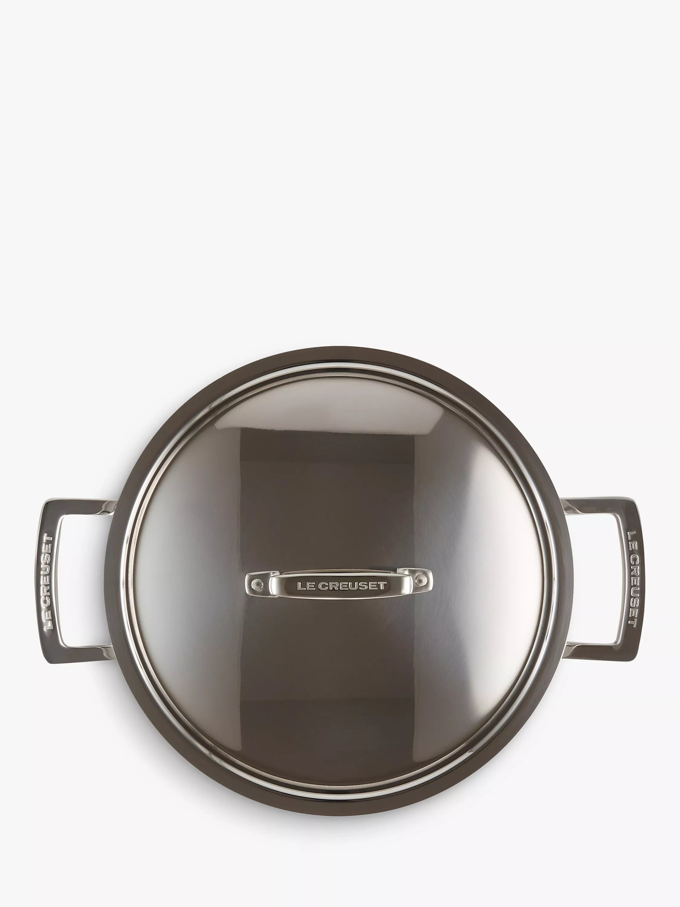 Le Creuset stainless steel deep casserole 24cm, imported from the UK