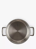 Le Creuset stainless steel deep casserole 24cm, imported from the UK