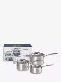 Le Creuset 3-Ply Stainless Steel Saucepan Set, 3-Piece