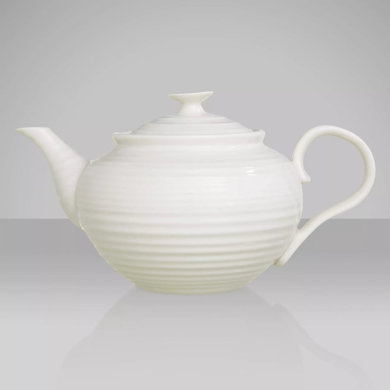 Sophie Conran for Portmeirion white porcelain teapot 1.13L - British product