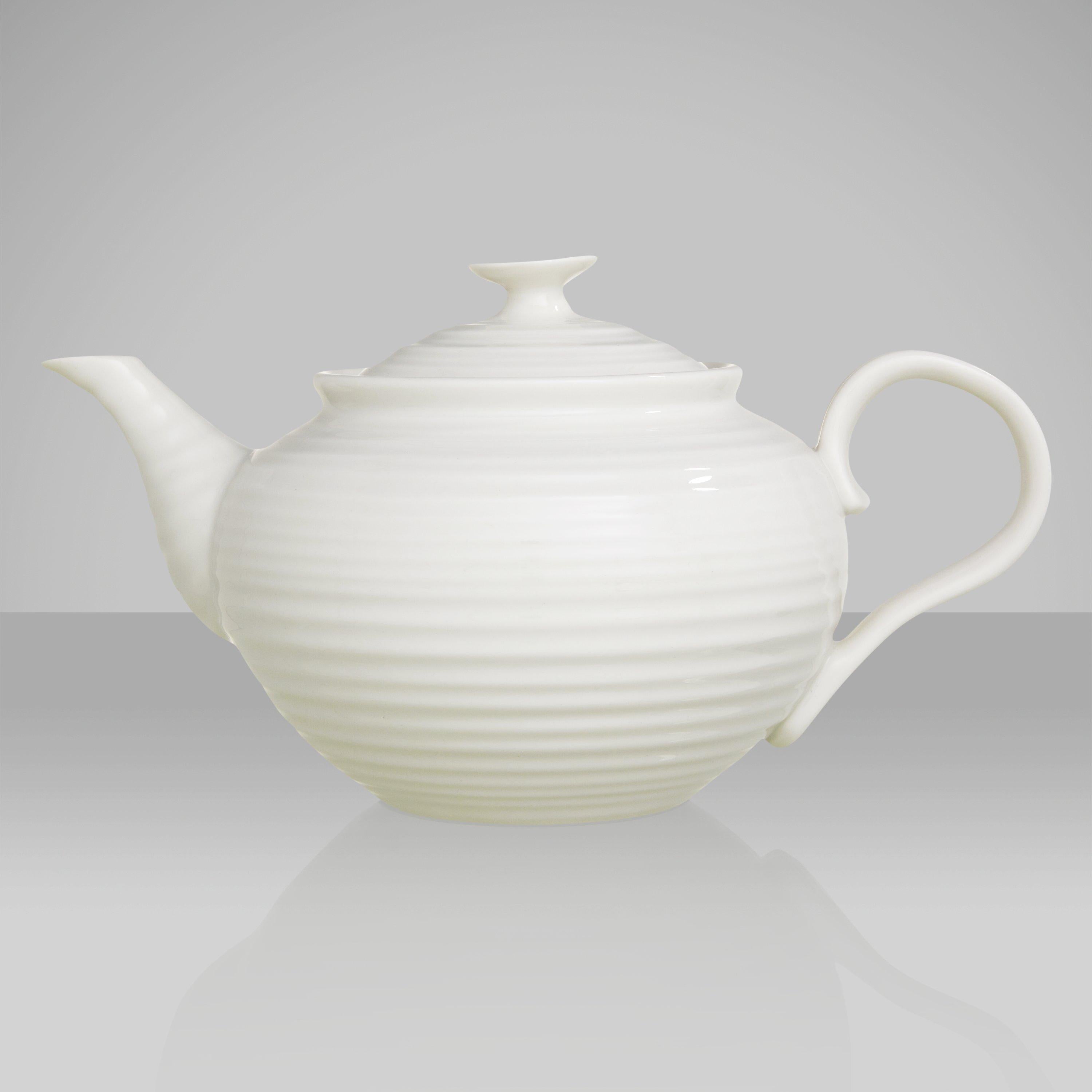 Sophie Conran for Portmeirion white porcelain teapot 1.13L - British product
