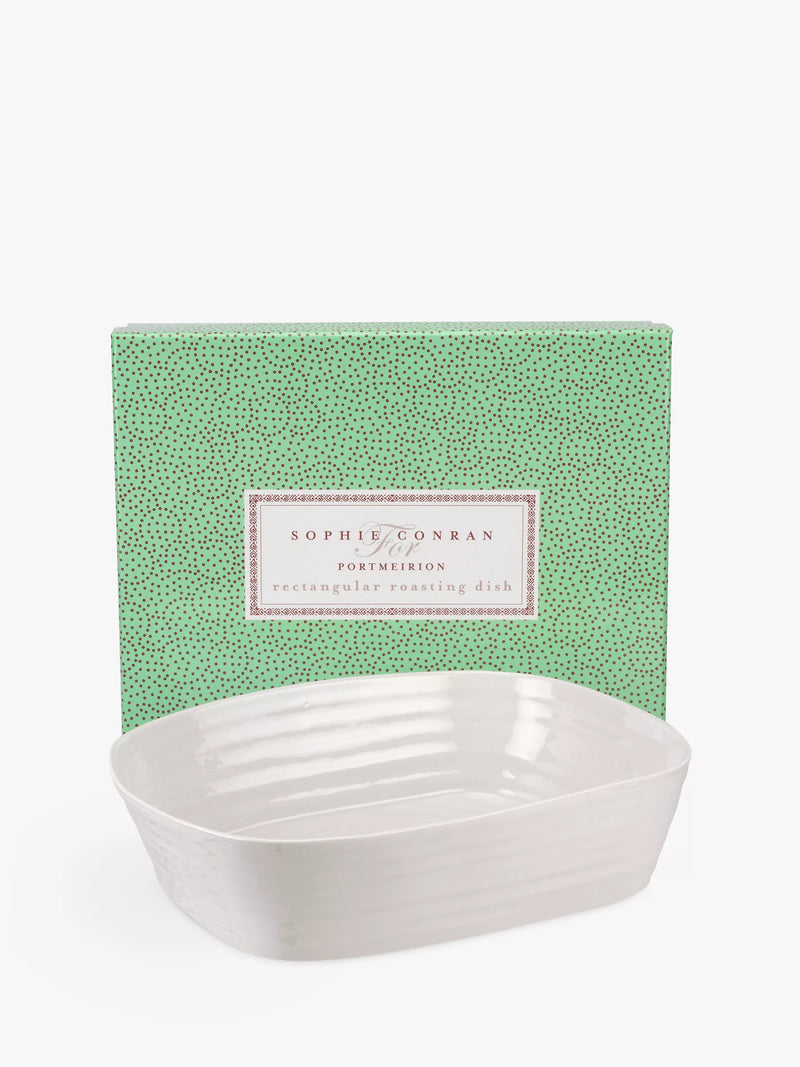 Sophie Conran for Portmeirion white rectangular oven dish 29.5cm, imported from the UK