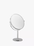 John Lewis chrome stand 7x magnifying mirror 19cm diameter, UK version