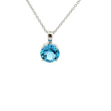 E.W Adams blue topaz pendant necklace 40cm - British product