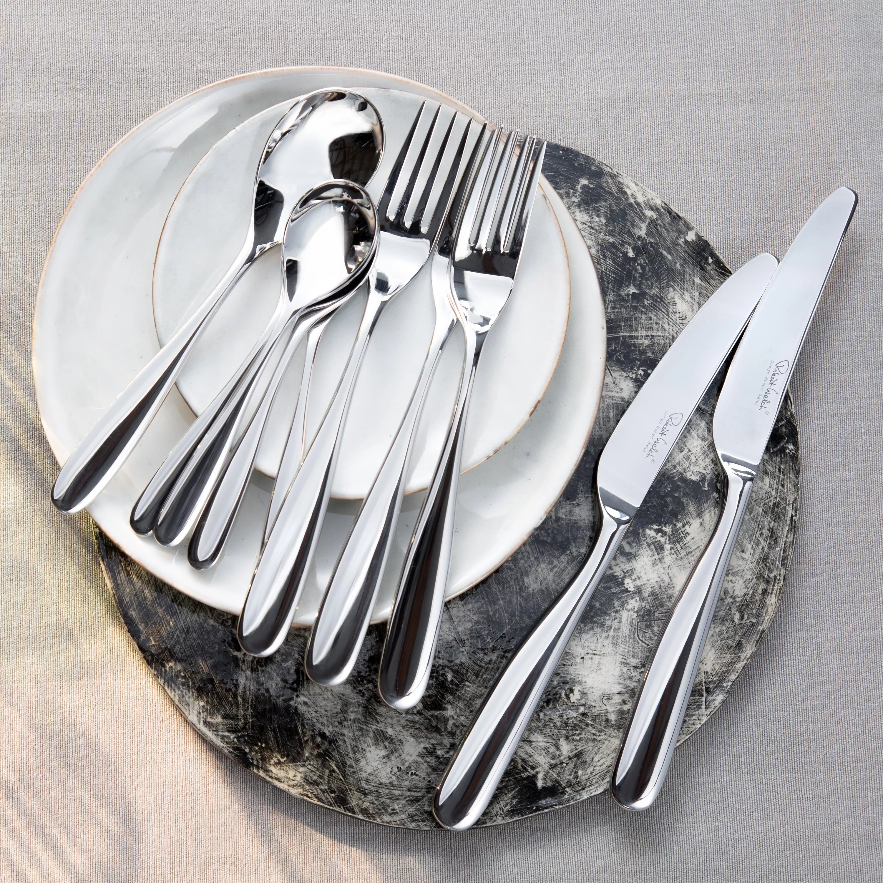 Robert Welch Stanton side fork polished stainless steel - British product