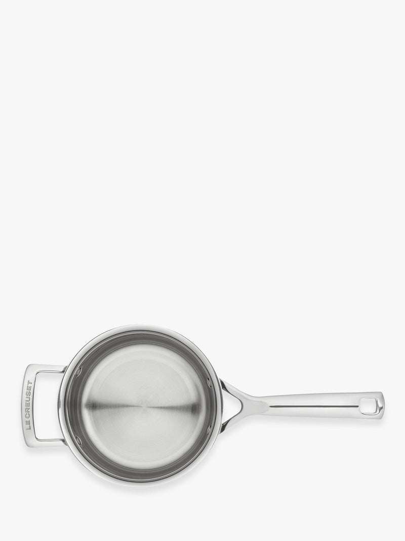 Le Creuset 3-ply stainless steel lidded saucepan, UK version