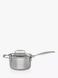 Le Creuset 3-ply stainless steel lidded saucepan, UK version