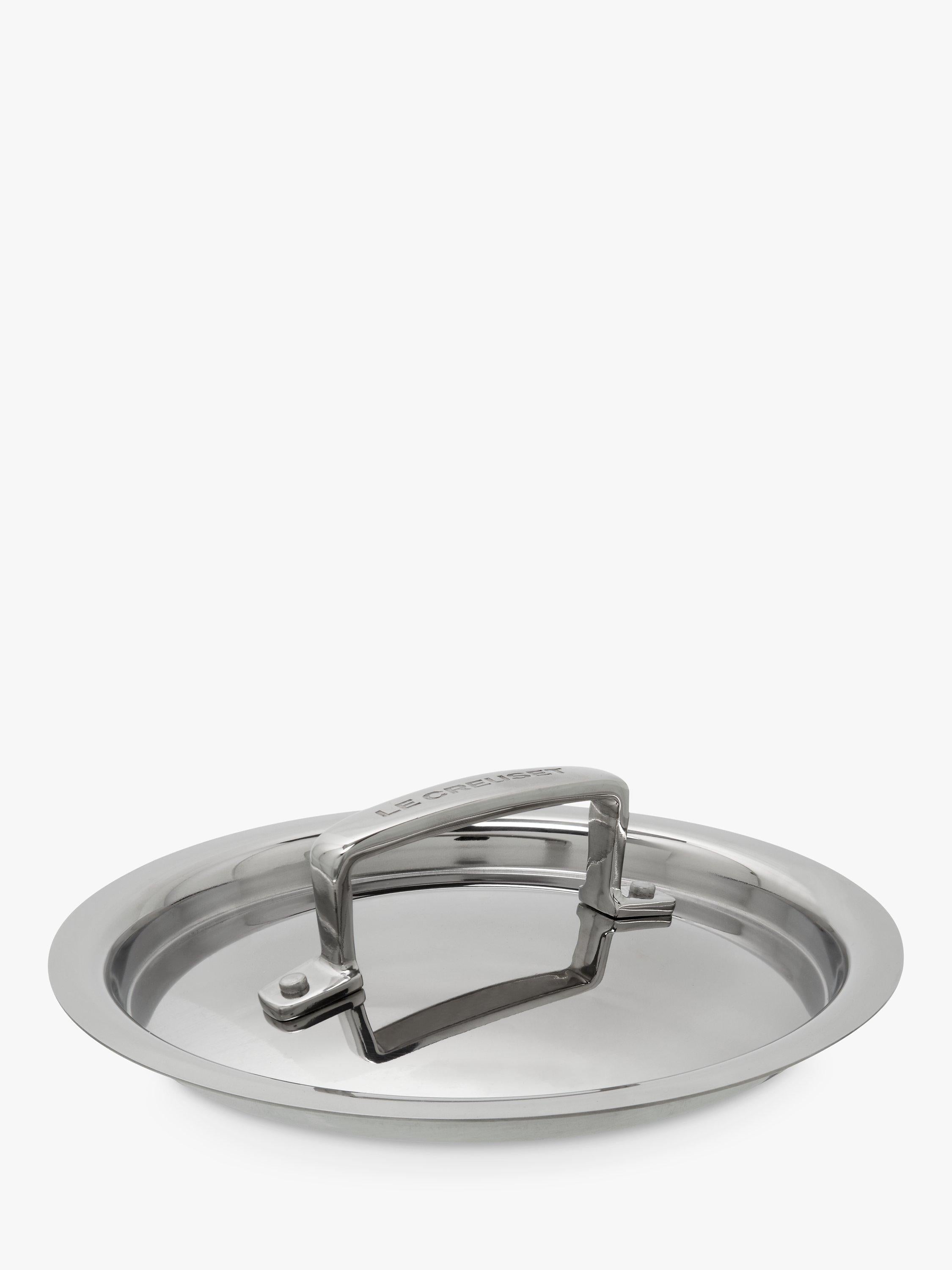 Le Creuset stainless steel lidded saucepan 14cm, UK version