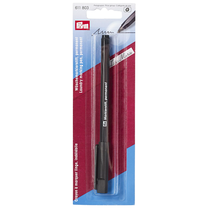 Prym permanent marker pen black - British product