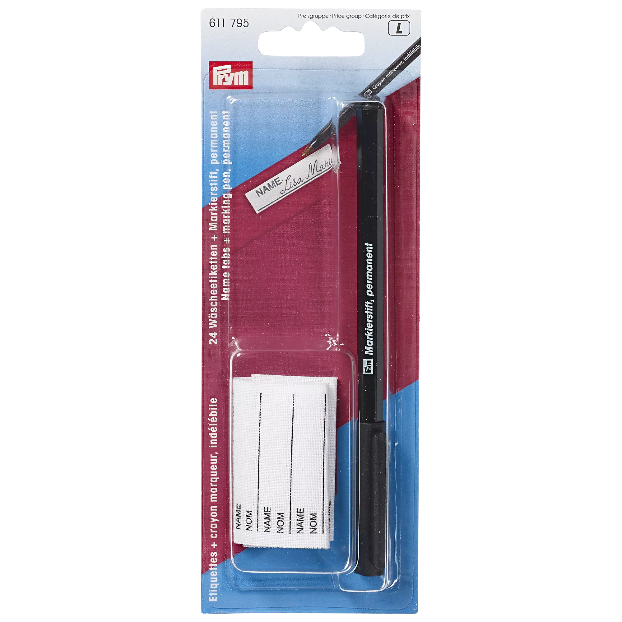 Prym nametape and pen set (British brand)