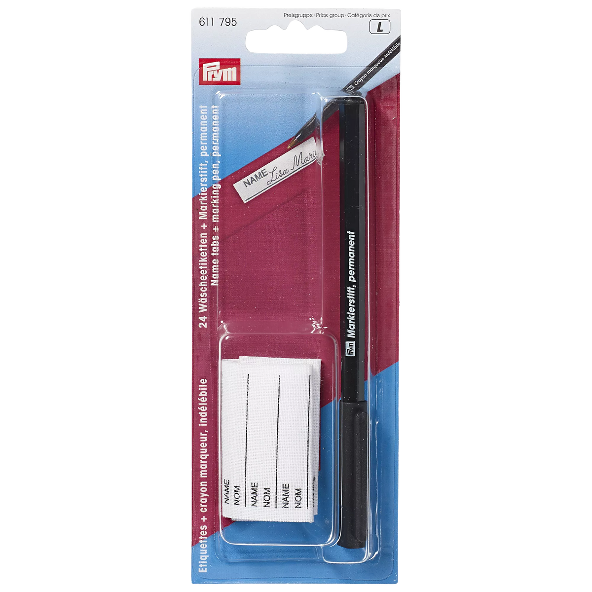 Prym nametape and pen set (British brand)