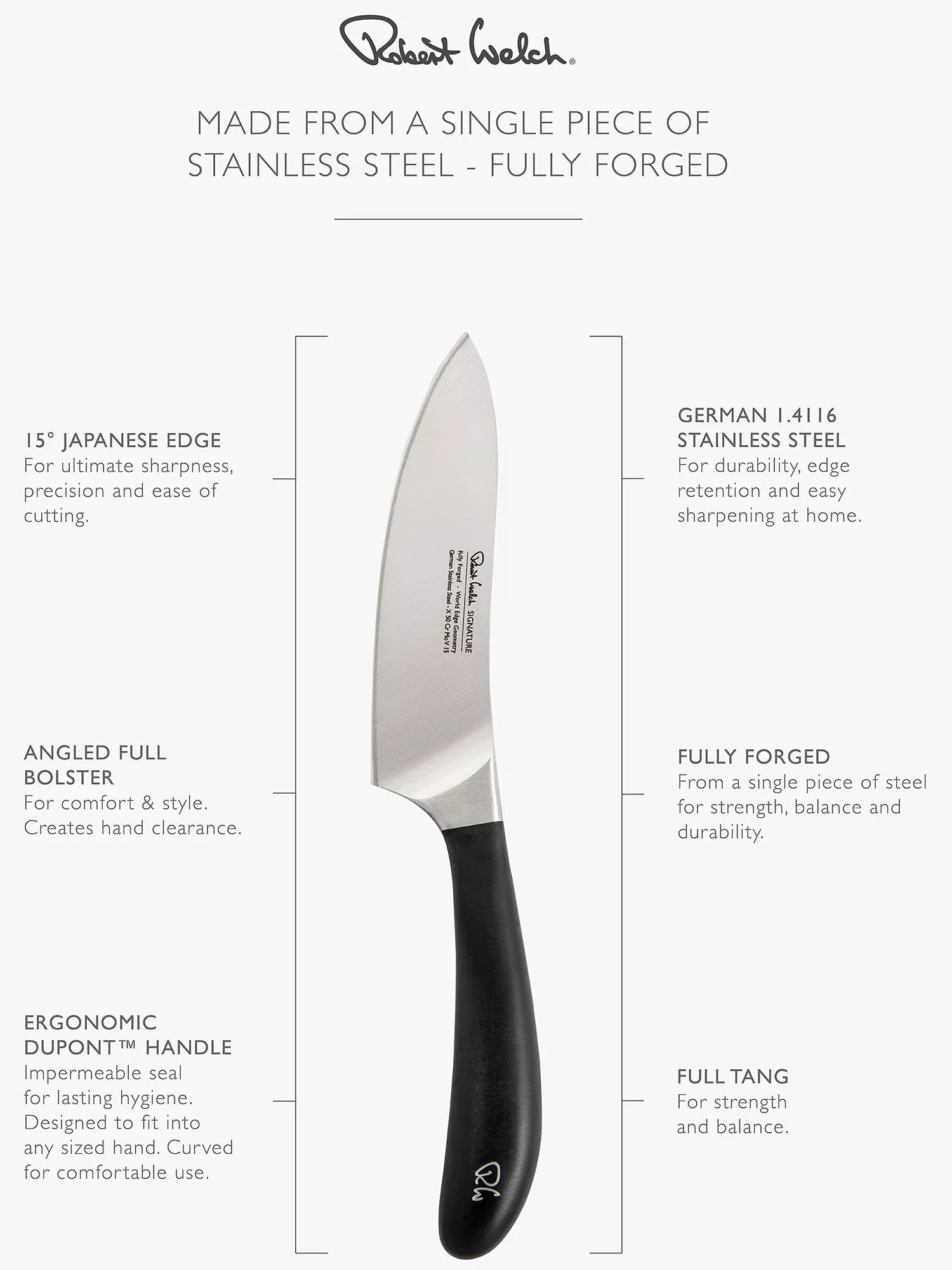 Robert Welch Signature cook's knife 14cm, UK version