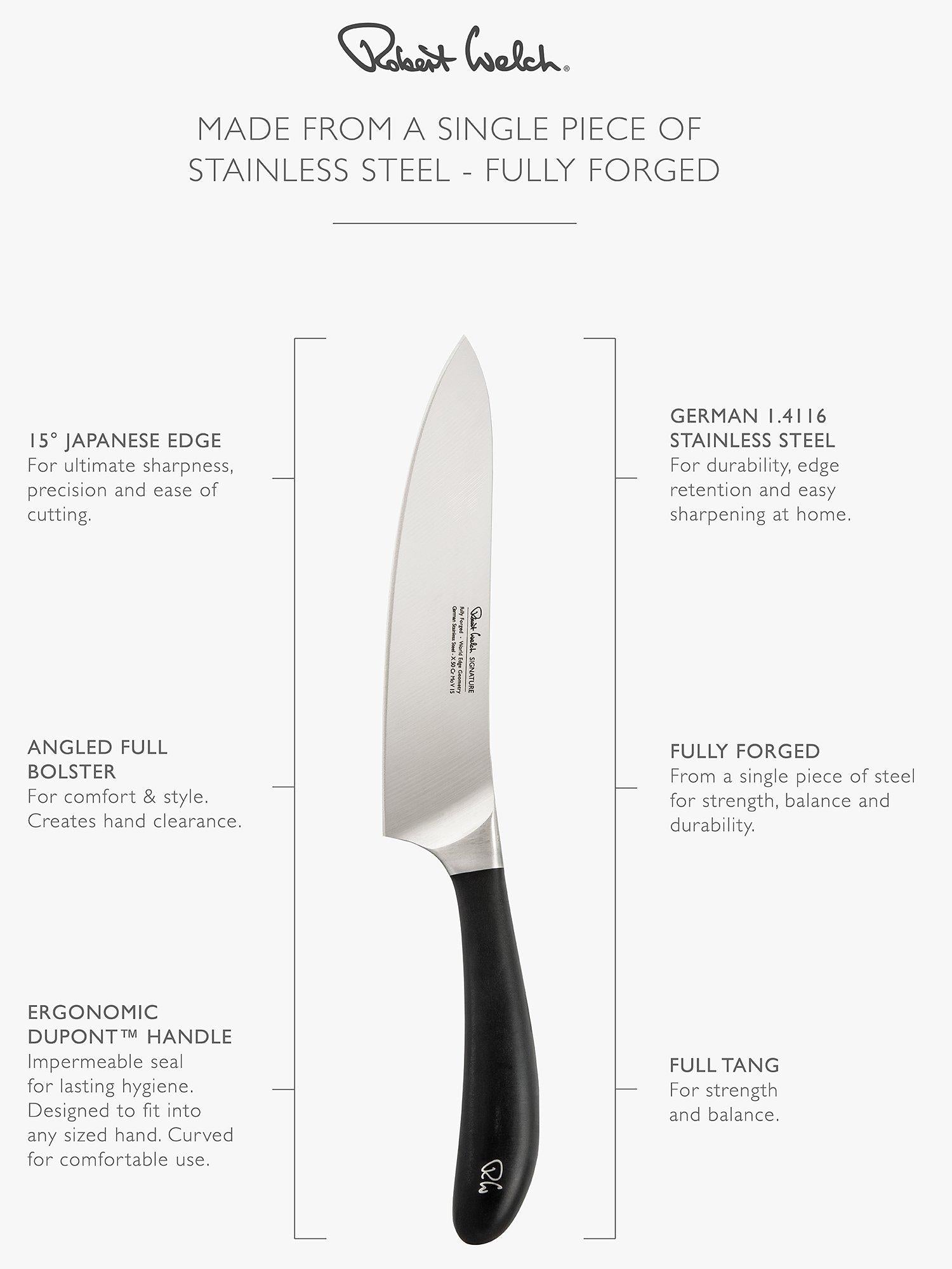Robert Welch cook's knife 18cm, imported from the UK