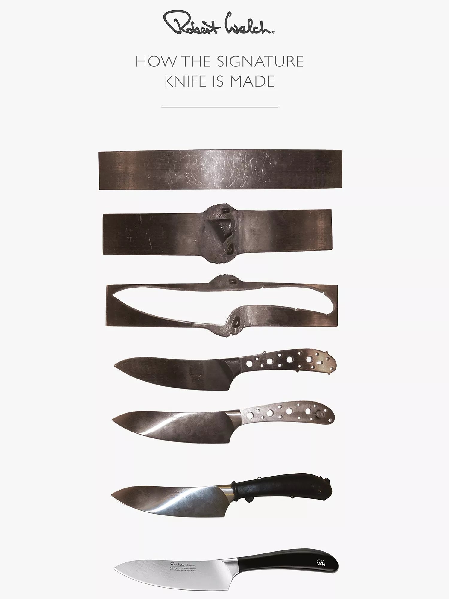 Robert Welch Signature Santoku knife 17cm - British product