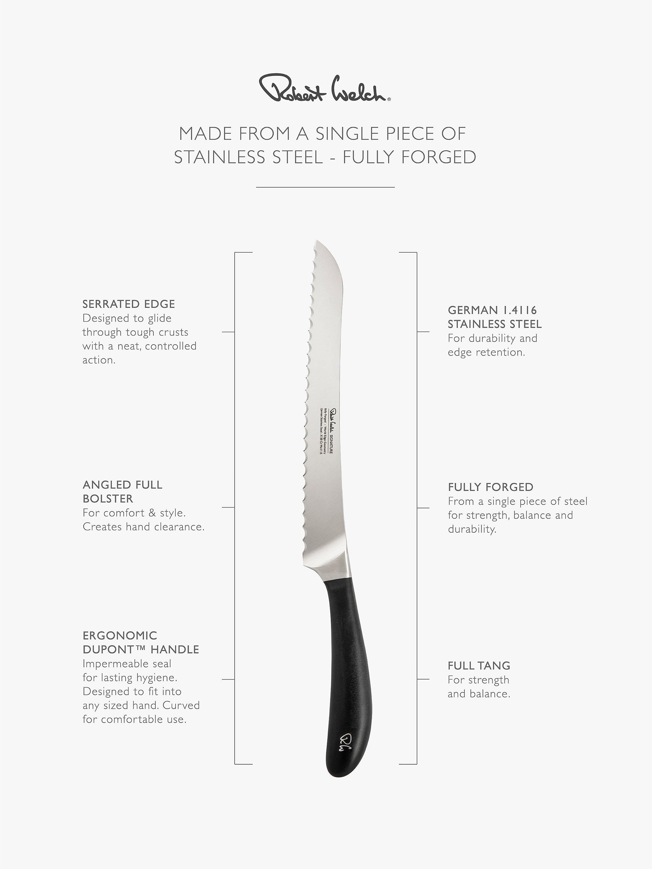 Robert Welch Signature bread knife 22cm (British brand)